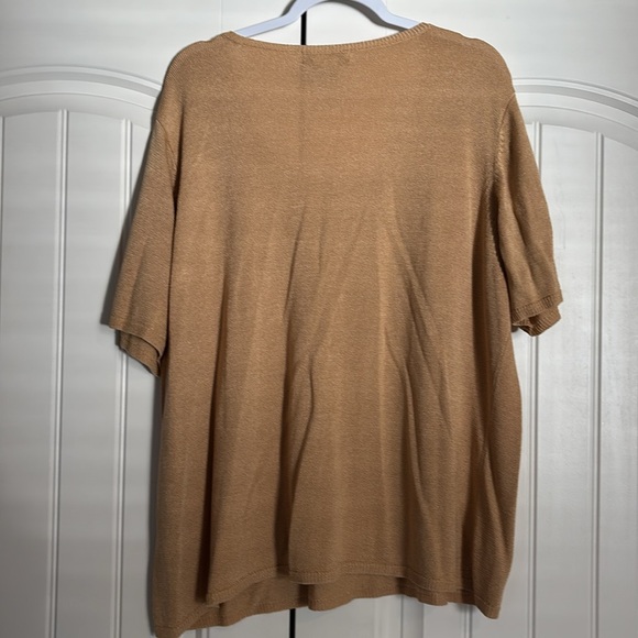 Tan-gold blouse by SAG HARBOR in size 3X - Picture 9 of 14